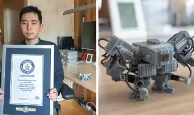 सबसे छोटा 'ह्यूमन रोबोट' बनाने का गिनीज रिकॉर्ड  