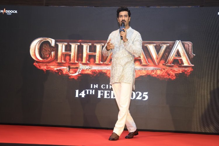 Actor Vicky Kaushal reached Jaipur to promote his upcoming film 'Chhaava'