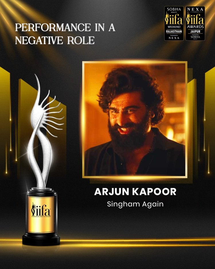 Arjun Kapoor Earns IIFA 2025 Nomination for ‘Performance in a Negative Role’ for Singham Again!