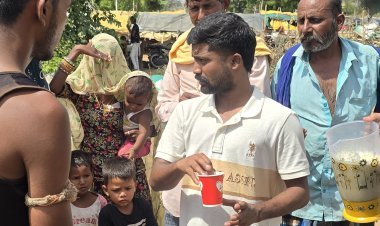 गर्मी में राहत: नायक एनजीओ ने 160 बच्चों व लोगों को पिलाया गन्ने का रस, बाटीं खुशियां
