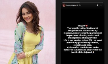 सीरत कपूर ने आरसीबी विजय जुलूस में भगदड़ की दुखद घटना पर जताया दुख, कहा – "जीवन हमारा सबसे अनमोल तोहफ़ा है, हमें इसका सम्मान करना चाहिए..."